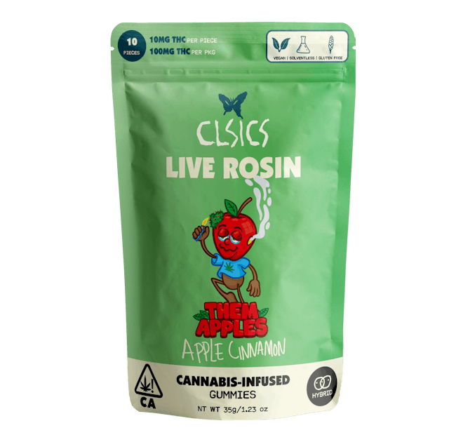 Them Apples - 10Pk GUMMIES LIVE ROSIN INFUSED MMO