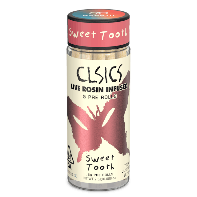 CLSICS Rosin Preroll 5pk Hybrid Sweet Tooth